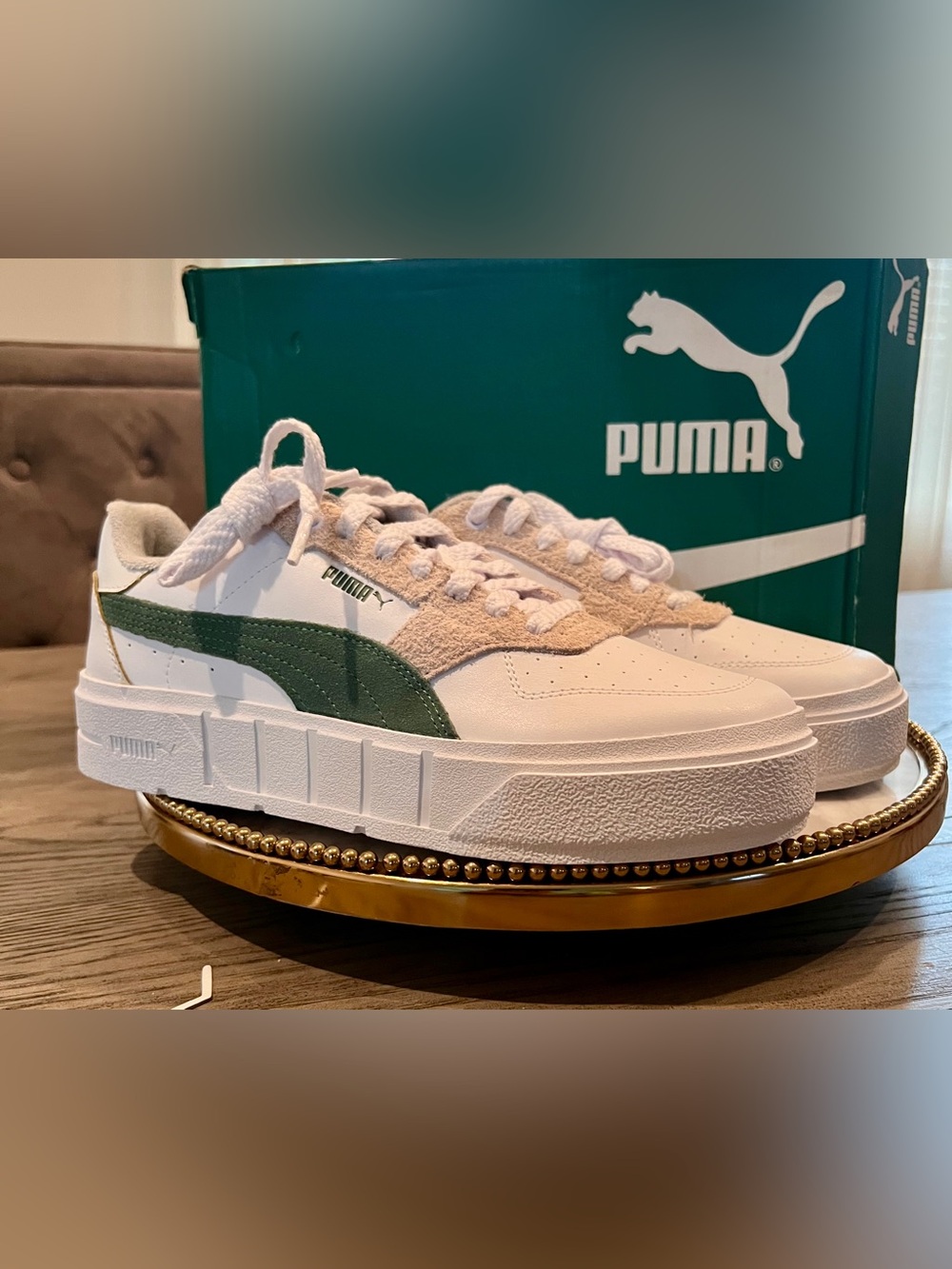 Puma Women’s Cali Court Sneaker | White Eucalyptus | Sz. 10 ~ NWB